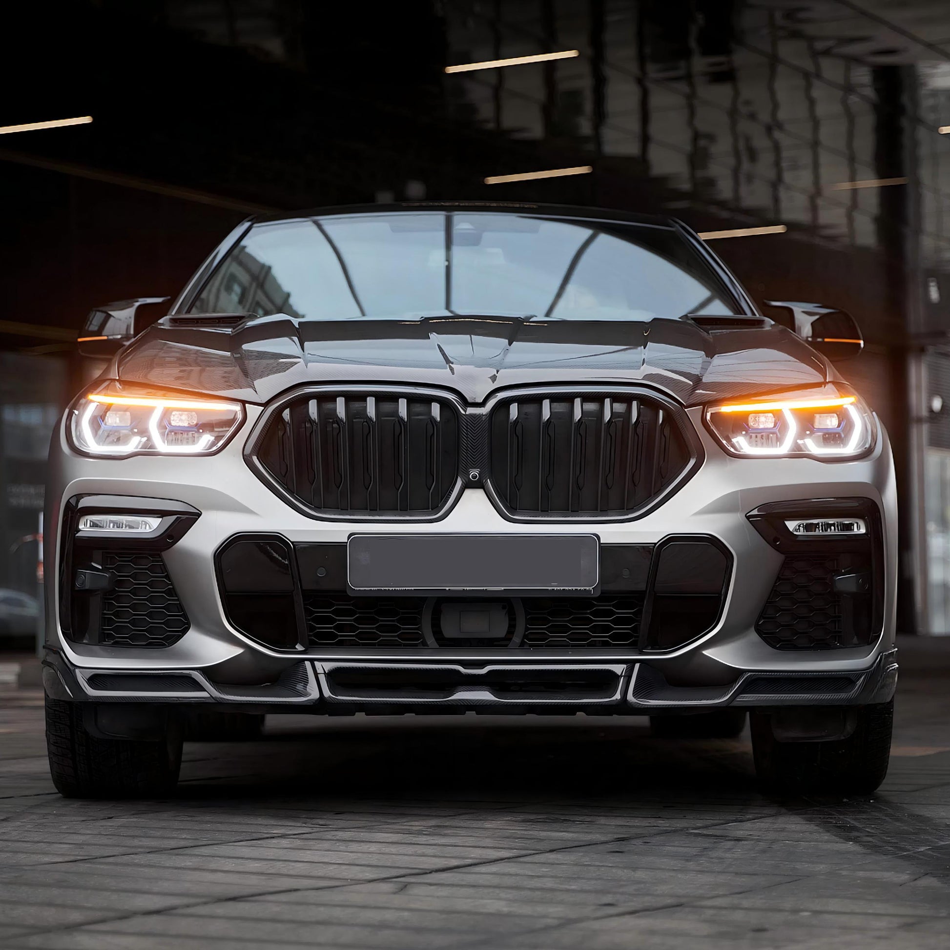 BMW X6 M50i G06 PRE-LCI CARBON FIBER FRONT GRILL-DARKTRACE DESIGN-DARKTRACE DESIGN