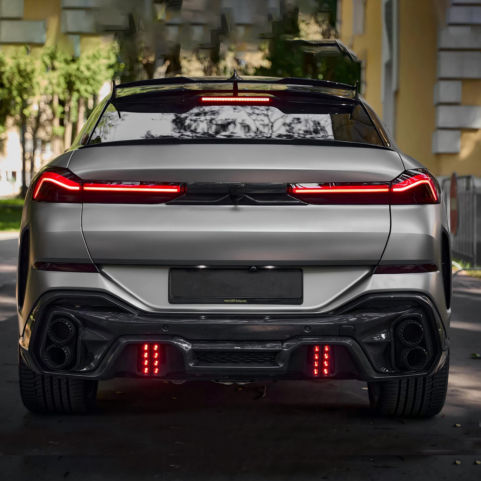 BMW X6 M50i G06 PRE-LCI CARBON FIBER REAR SPOILER-DARKTRACE DESIGN-DARKTRACE DESIGN
