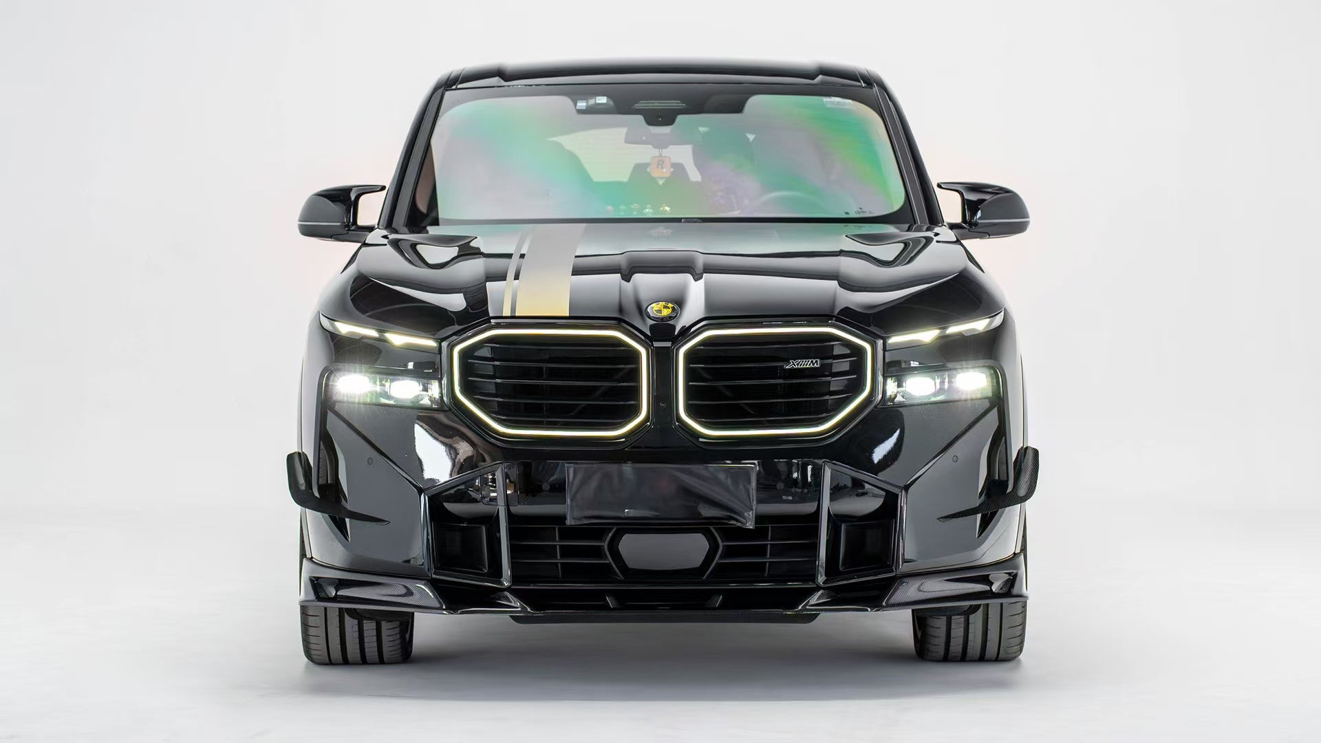 BMW XM G09 DRY CARBON FIBER FRONT WIND KNIVES-DARKTRACE DESIGN-DARKTRACE DESIGN