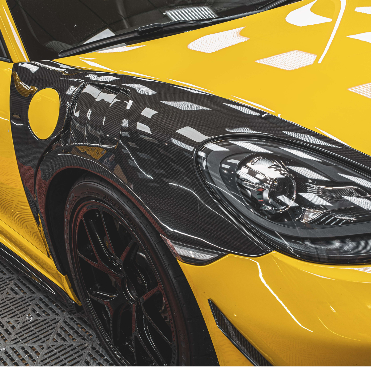 PORSCHE 718 DRY CARBON FIBER FENDERS-DARKTRACE DESIGN-DARKTRACE DESIGN