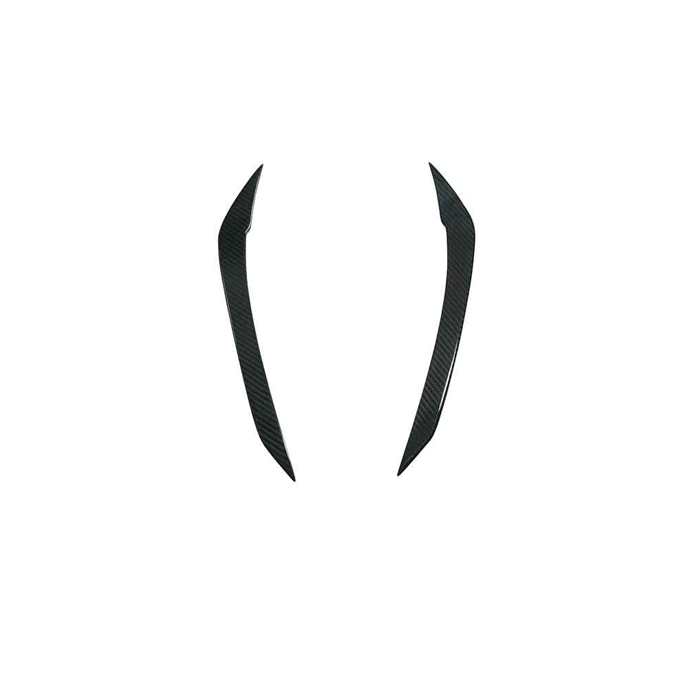 PORSCHE 718 DRY CARBON FIBER FRONT WIND KNIVES-DARKTRACE DESIGN-DARKTRACE DESIGN