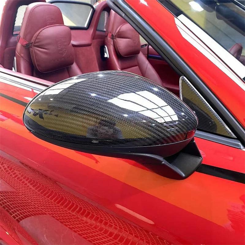 PORSCHE 718 DRY CARBON FIBER MIRROR CAPS-DARKTRACE DESIGN-DARKTRACE DESIGN
