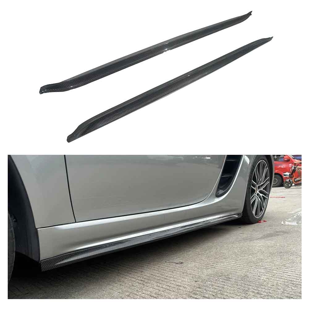 PORSCHE 718 DRY CARBON FIBER SIDE SKIRTS-DARKTRACE DESIGN-DARKTRACE DESIGN