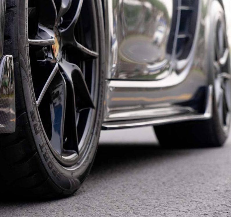 PORSCHE 718 DTD V1 DRY CARBON FIBER SIDE SKIRTS-DARKTRACE DESIGN-DARKTRACE DESIGN