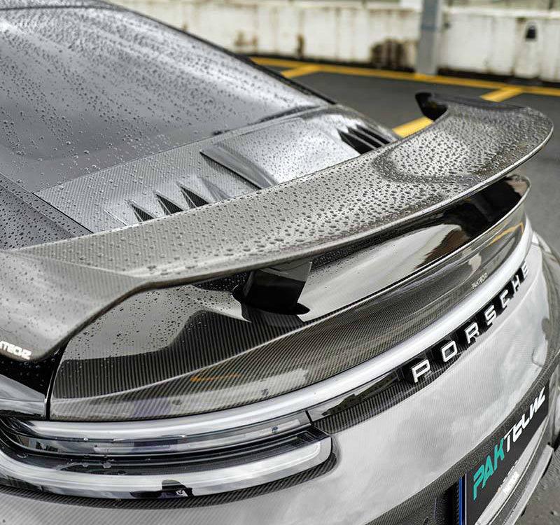 PORSCHE 911 992.1 TURBO S DRY CARBON FIBER ENGINE COVER-DARKTRACE DESIGN-DARKTRACE DESIGN