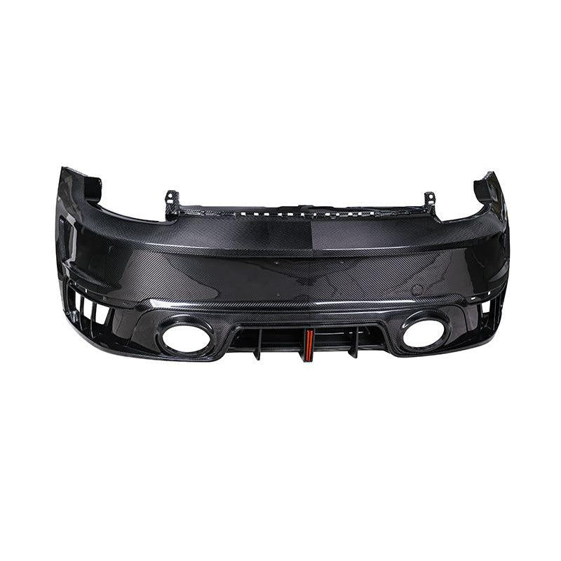 PORSCHE 911 992.1 TURBO S DRY CARBON FIBER REAR BUMPER-DARKTRACE DESIGN-DARKTRACE DESIGN