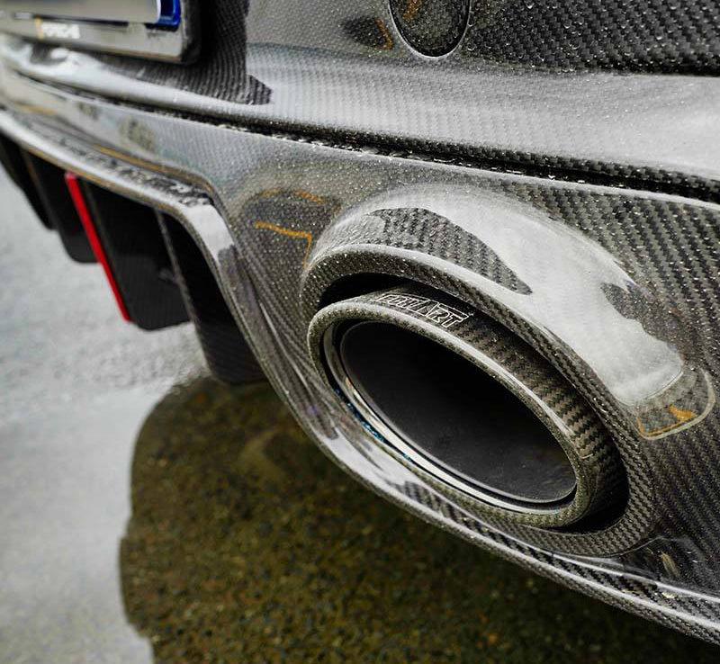 PORSCHE 911 992.1 TURBO S DRY CARBON FIBER REAR BUMPER-DARKTRACE DESIGN-DARKTRACE DESIGN