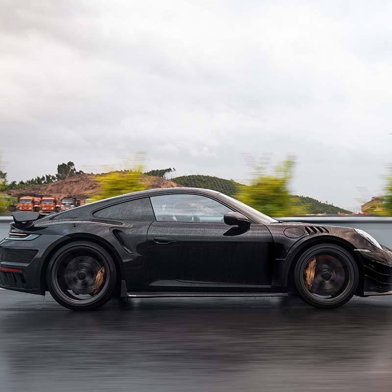PORSCHE 911 992.1 TURBO S DRY CARBON FIBER SIDE SKIRTS-DARKTRACE DESIGN-DARKTRACE DESIGN