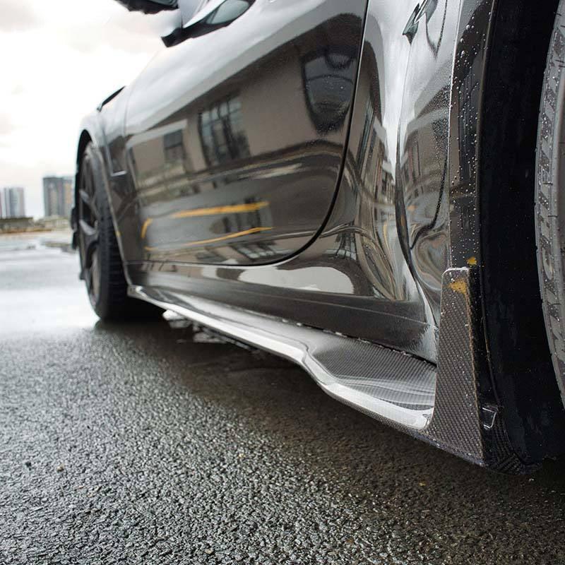 PORSCHE 911 992.1 TURBO S DRY CARBON FIBER SIDE SKIRTS-DARKTRACE DESIGN-DARKTRACE DESIGN